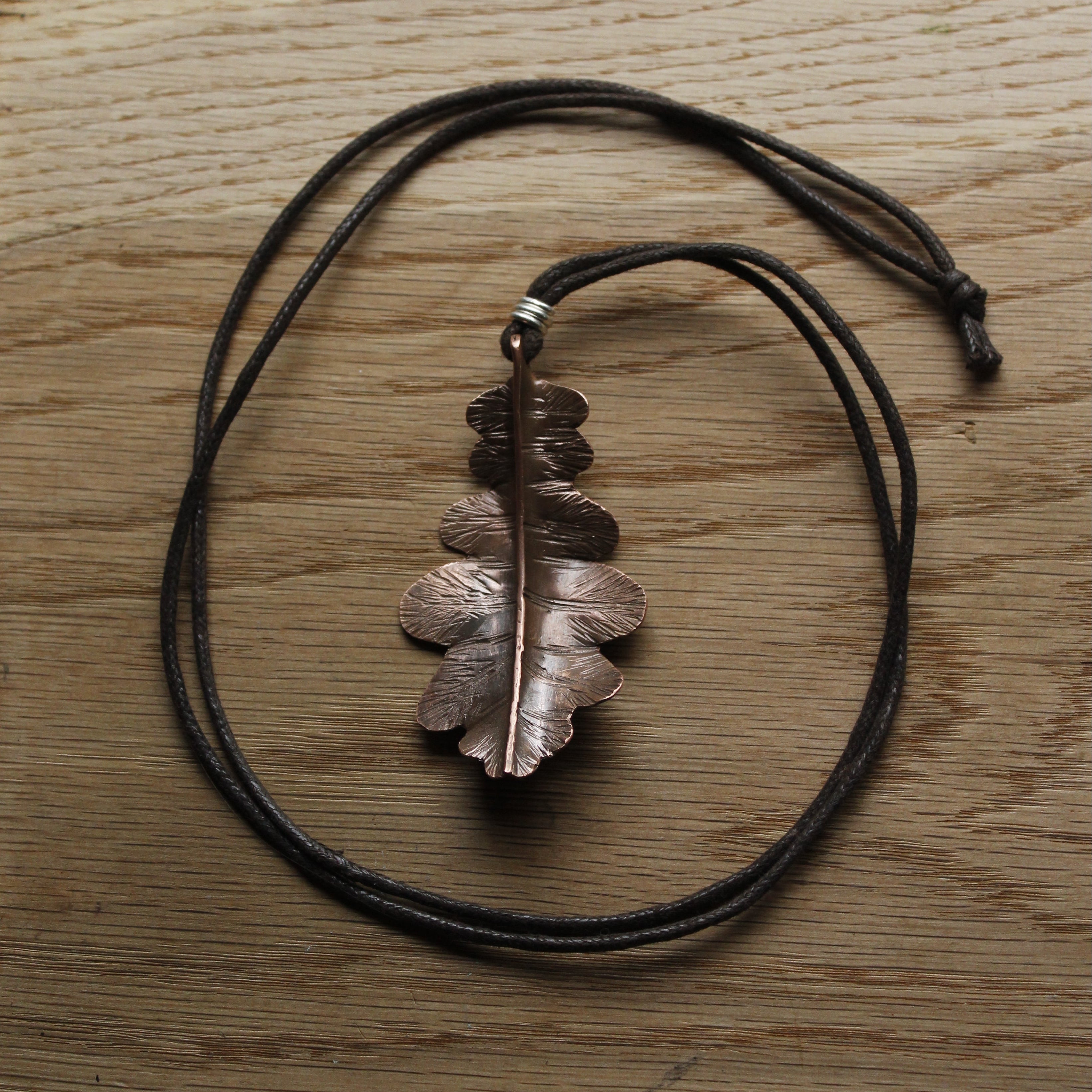Oak leaf pendant